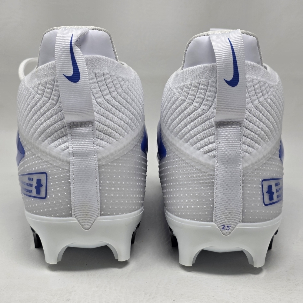 Nike Alpha Menace 4 Elite White Royal Blue Football Cleats FZ7701-103 Size 12.5 - Picture 5 of 11